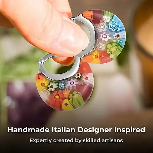 Murano Style Earrings