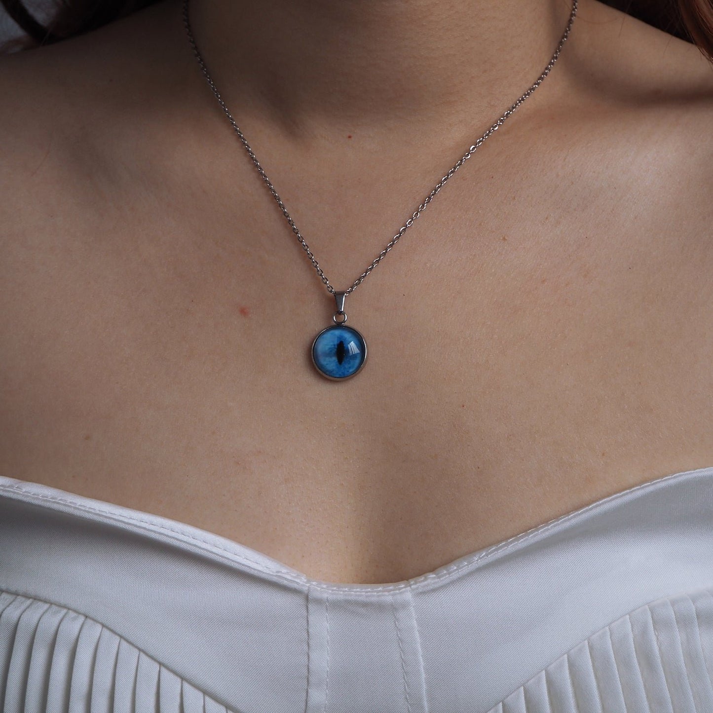 Custom Pet Eye Necklace