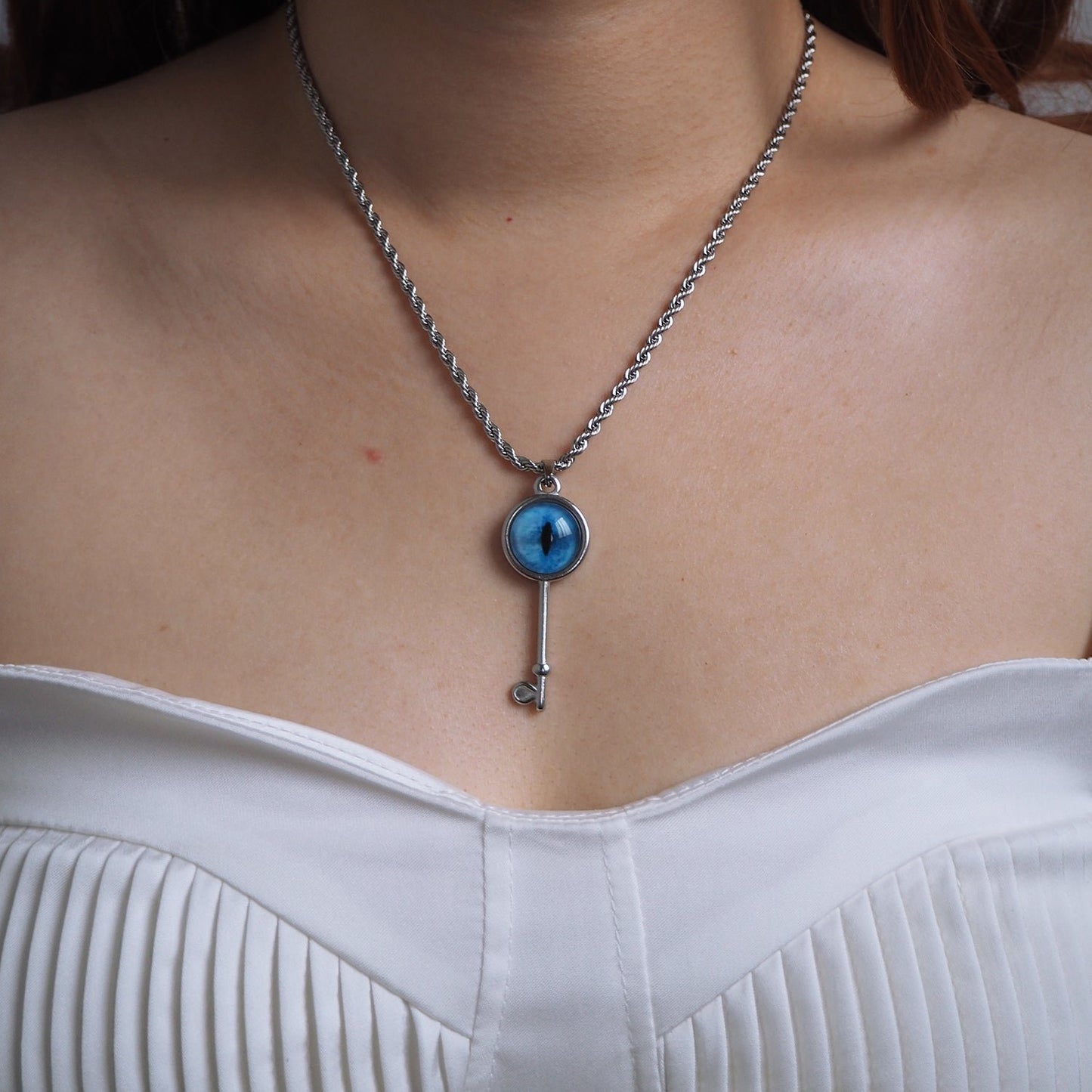 Custom Pet Eye Necklace