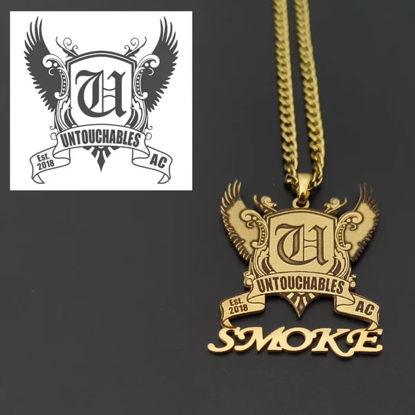 Custom Photo Engraved Pendant Necklace