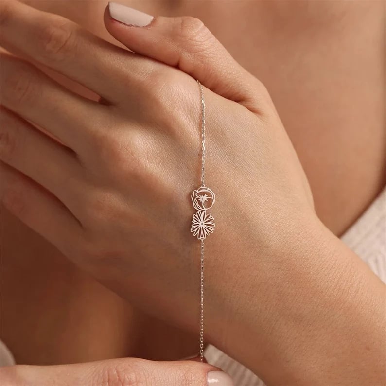 Birth Flower Bracelet-Meaningful Gifts