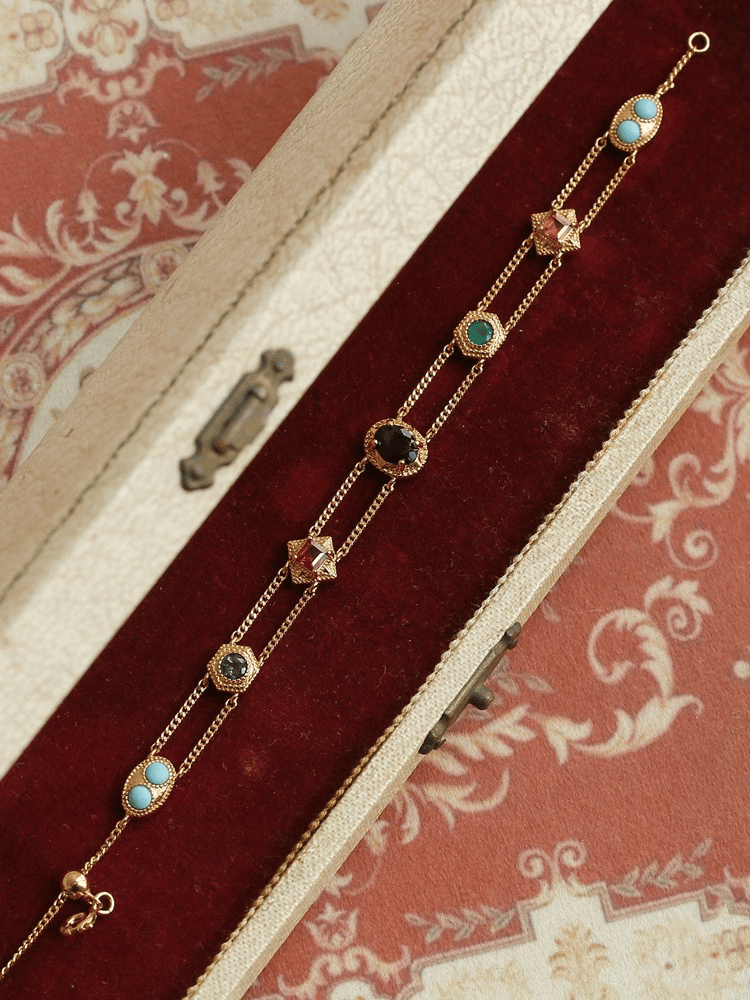 Medieval Vintage Style Necklace Set | 24k Gold Plated