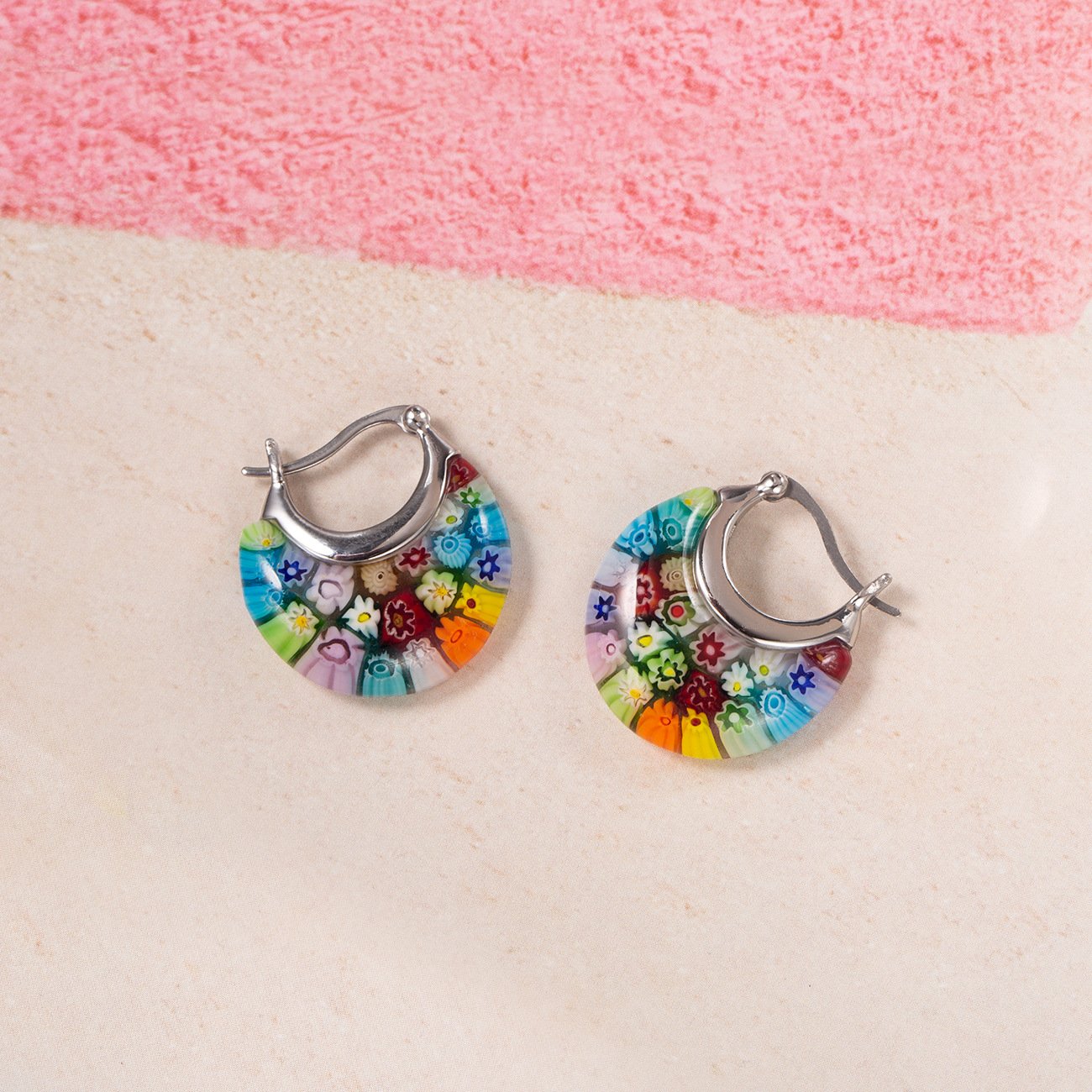Murano Style Earrings