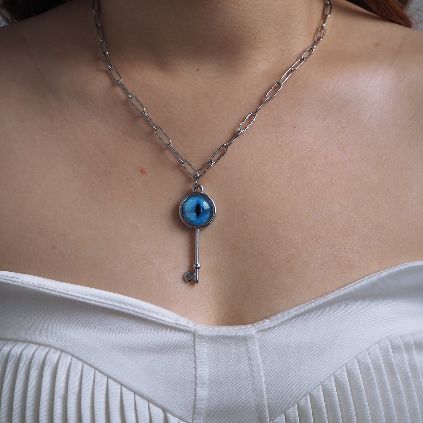 Custom Pet Eye Necklace