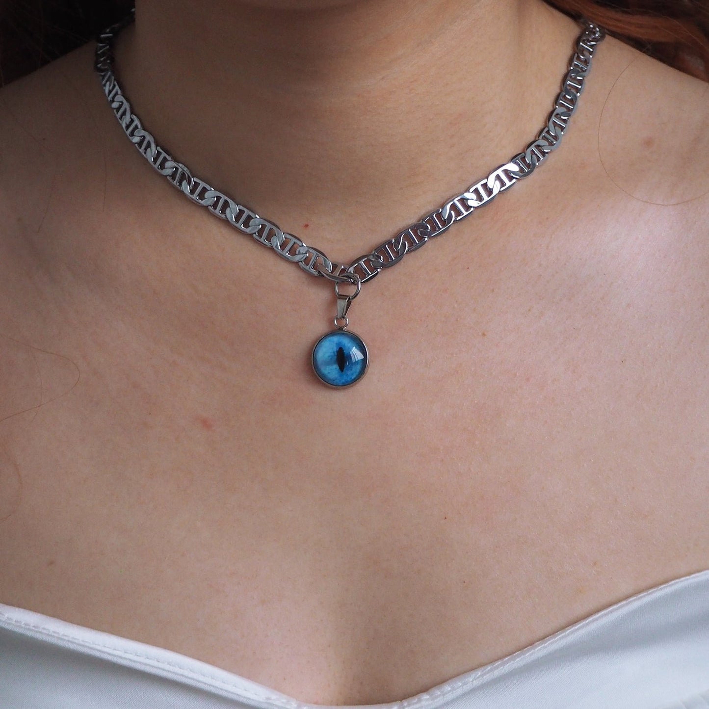 Custom Pet Eye Necklace