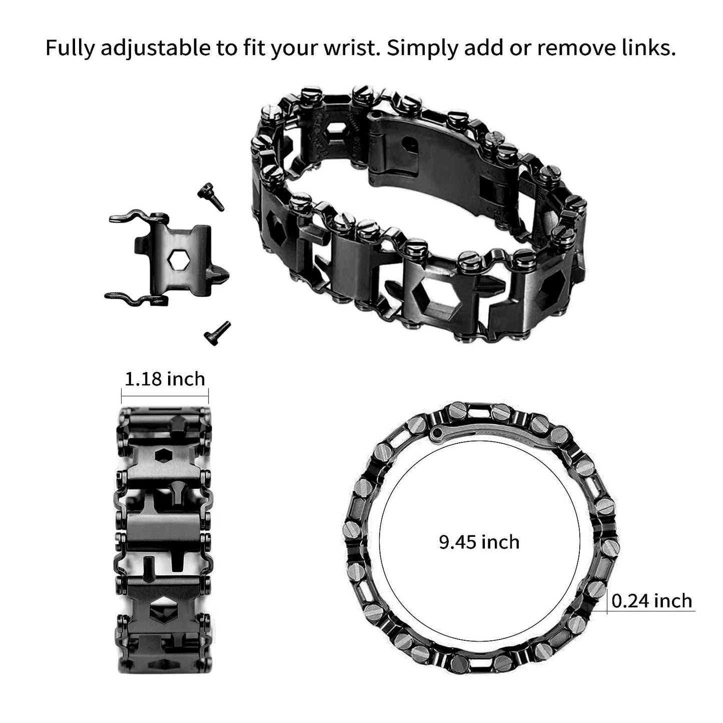29 in 1 Stainless Steel Multifunctional Bracelet