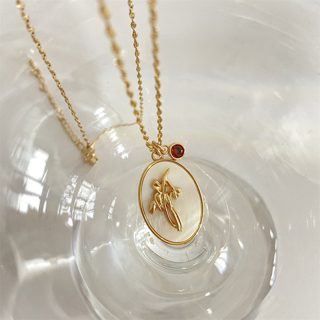 Vintage Birthday Flower Necklace