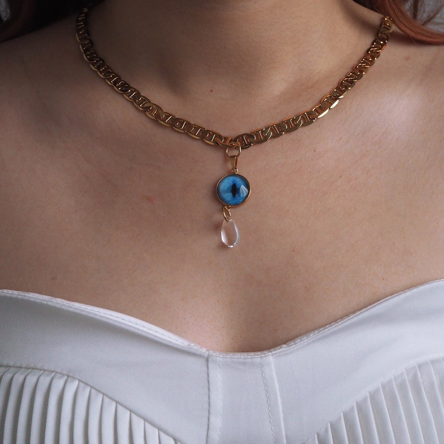 Custom Pet Eye Necklace