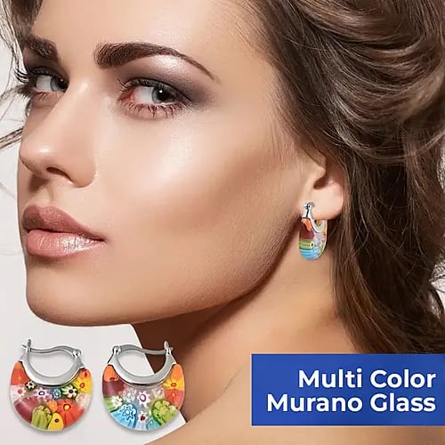 Murano Style Earrings