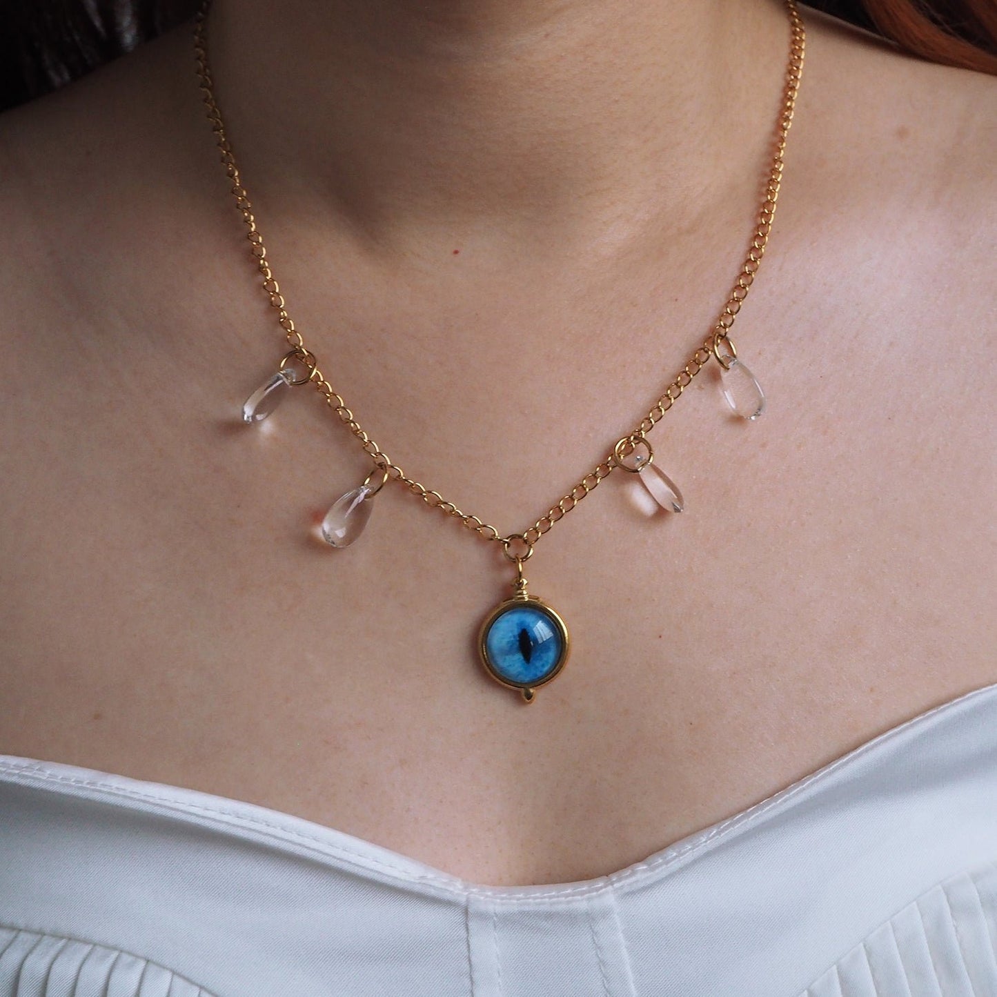 Custom Pet Eye Necklace