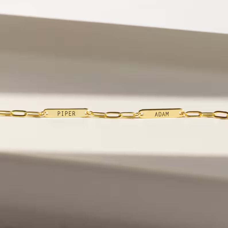 Custom Engraved Charm Necklace